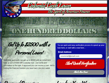 Tablet Screenshot of colonialcashloan.com